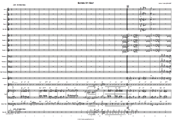 Southern City Shout - Big Band (Intermediate)